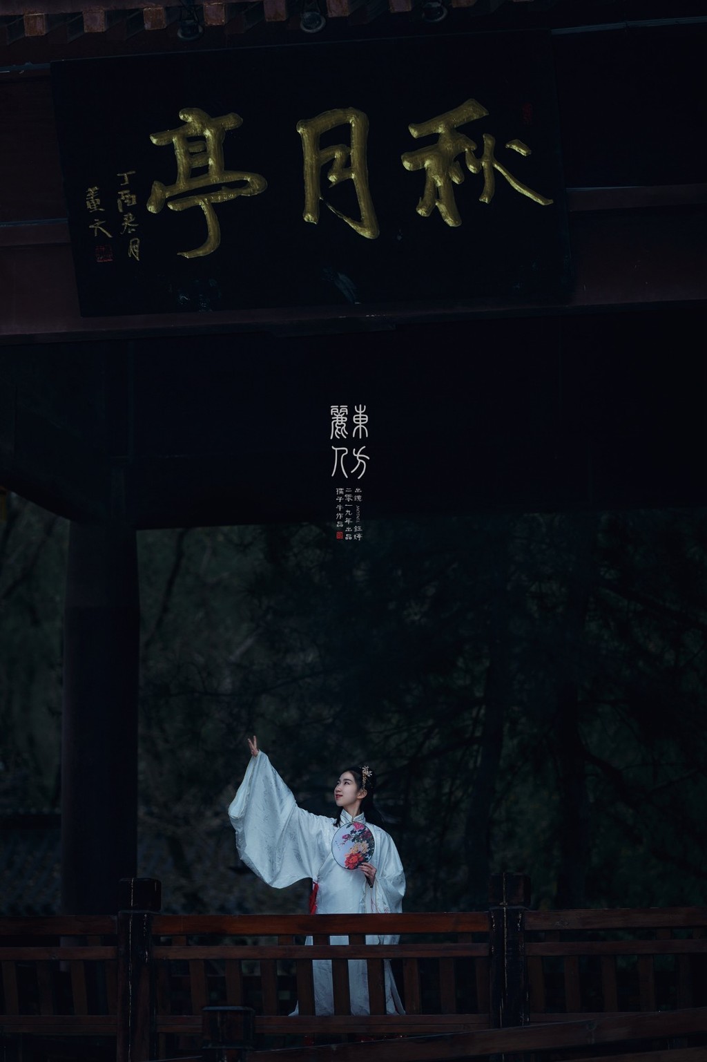 优雅知性的汉服美女光线朦胧养眼复古风古装摄影