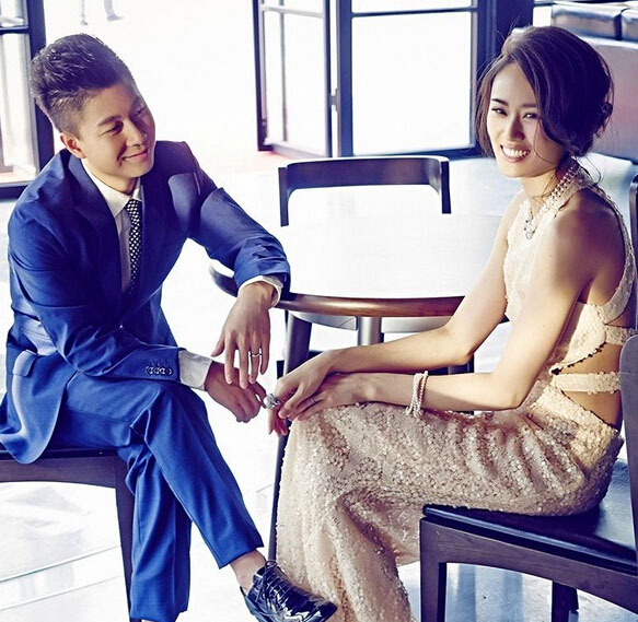 李小鹏李安琪婚纱照 甜蜜恩爱