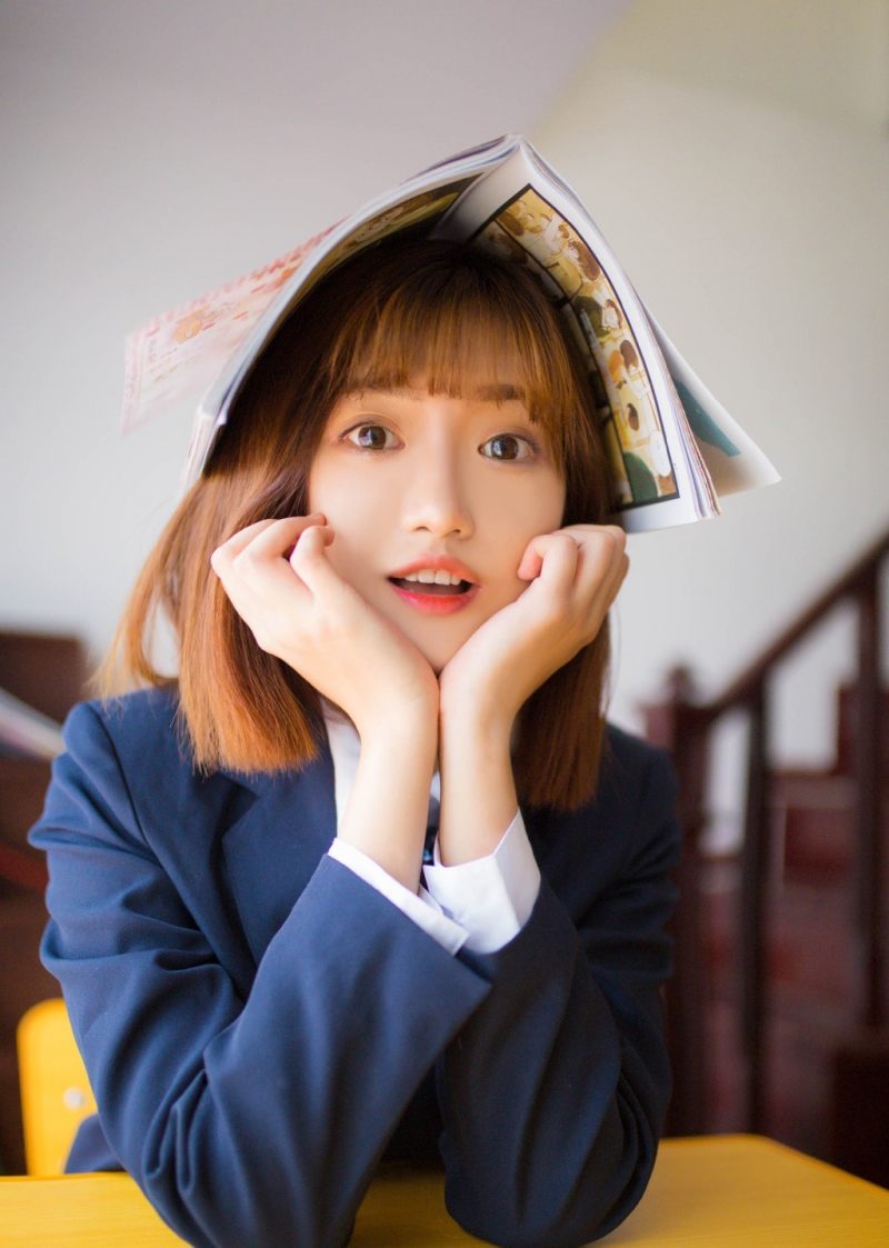 JK制服美女学生妹清纯动人精选图片