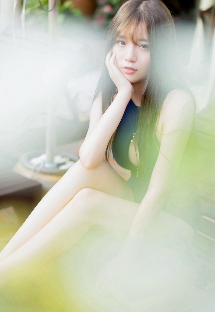 日本泳衣湿身死库水美女甜美诱惑户外性感写真图片