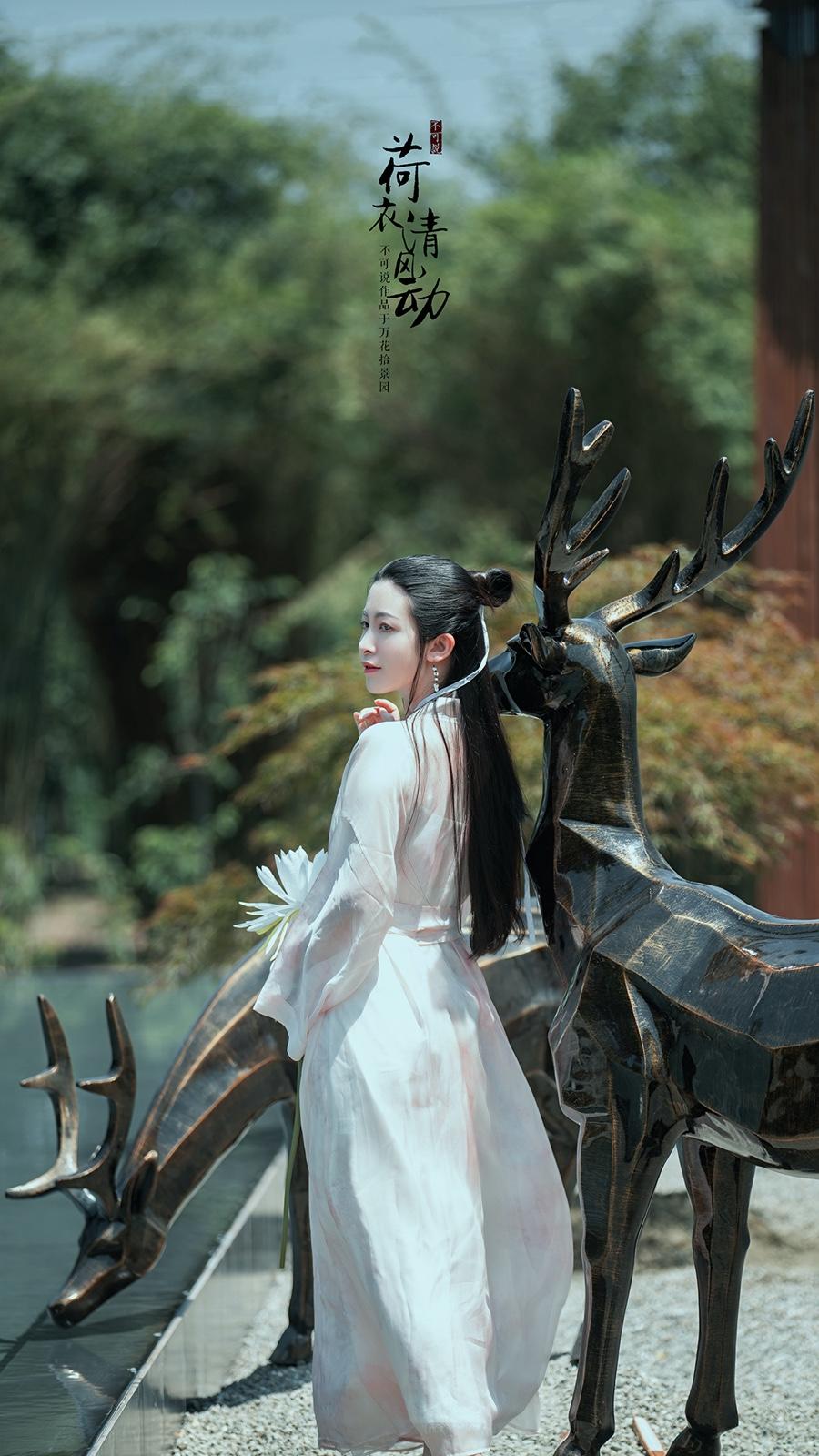 纤尘不染的古装佳人唯美古风图片