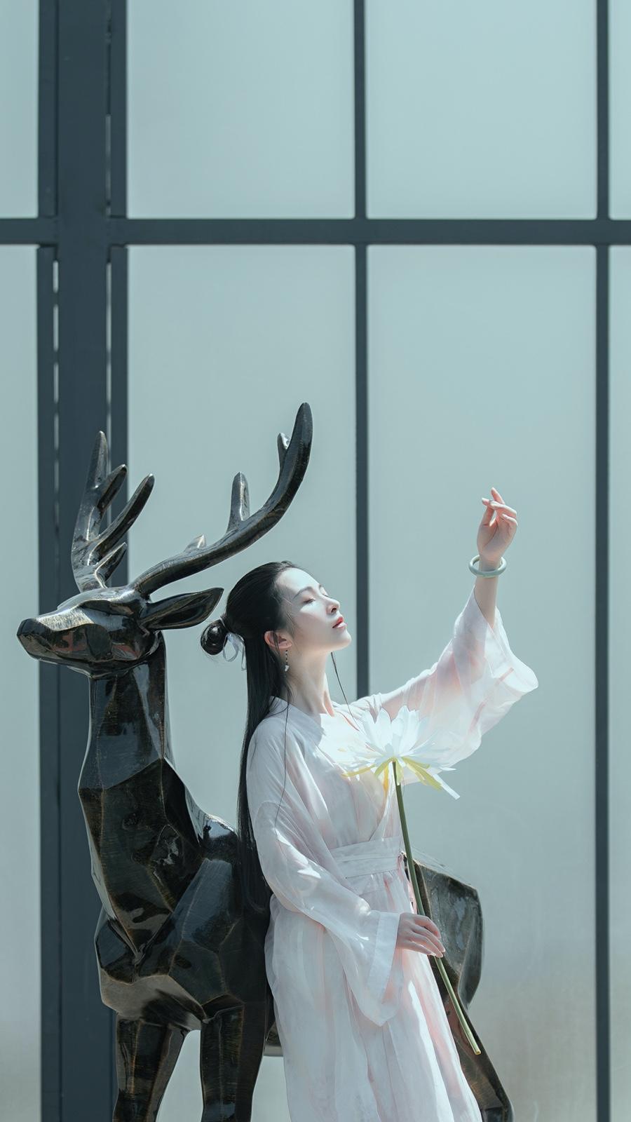 纤尘不染的古装佳人唯美古风图片