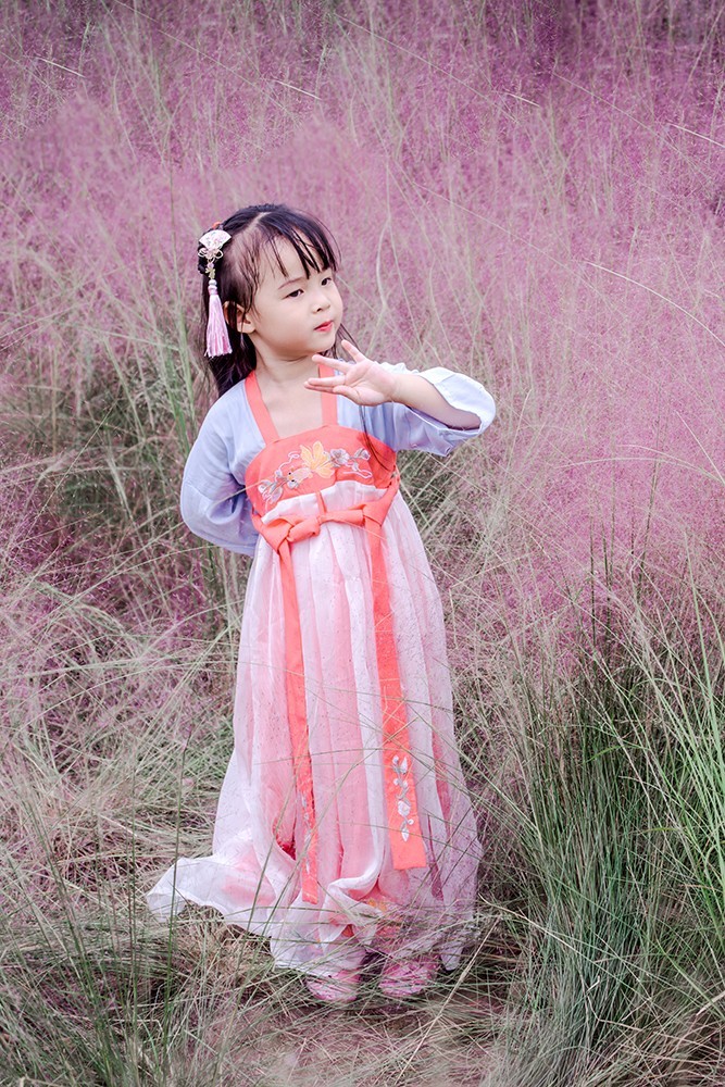 古装汉服小美女花海浪漫唯美可爱女生图片