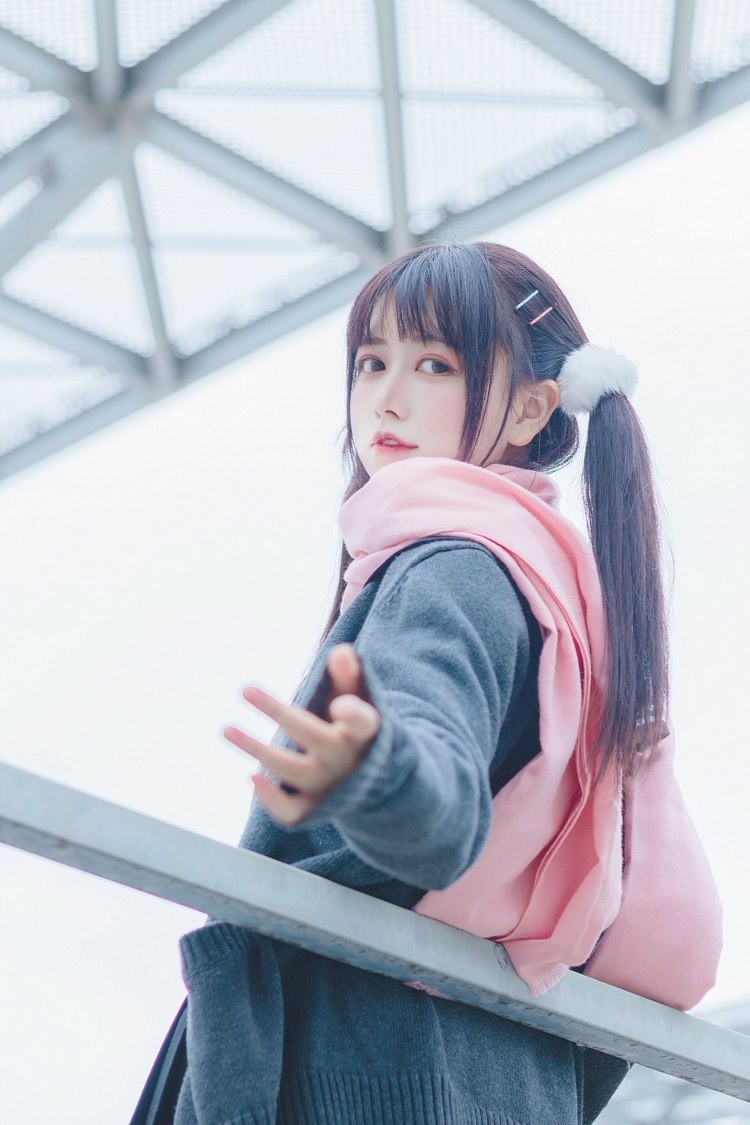 双马尾美少女宅男女神制服JK黑丝户外清纯养眼写真