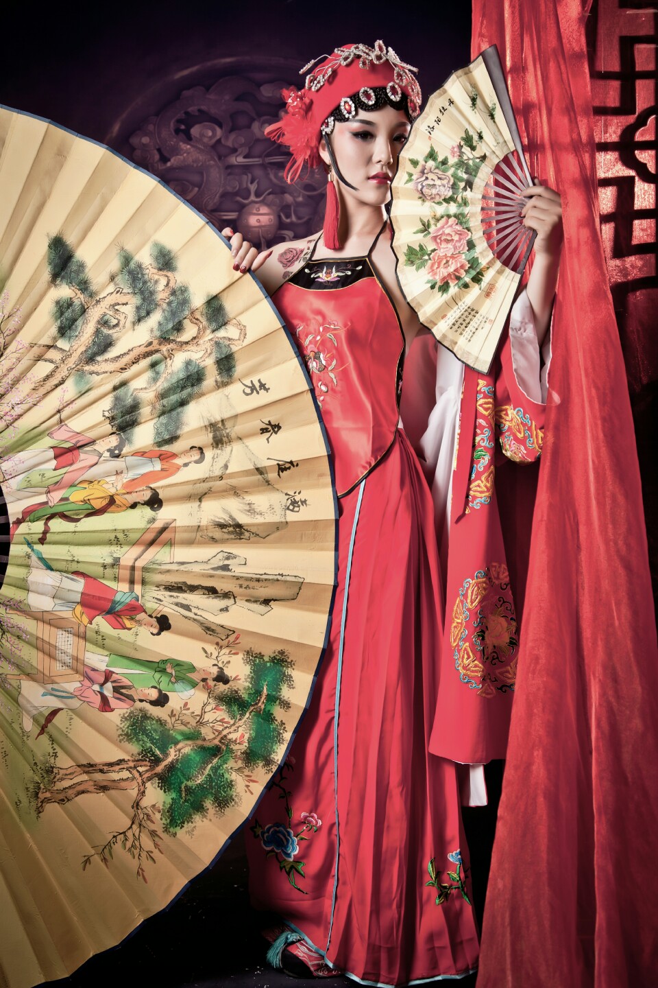 性感古装肚兜美女