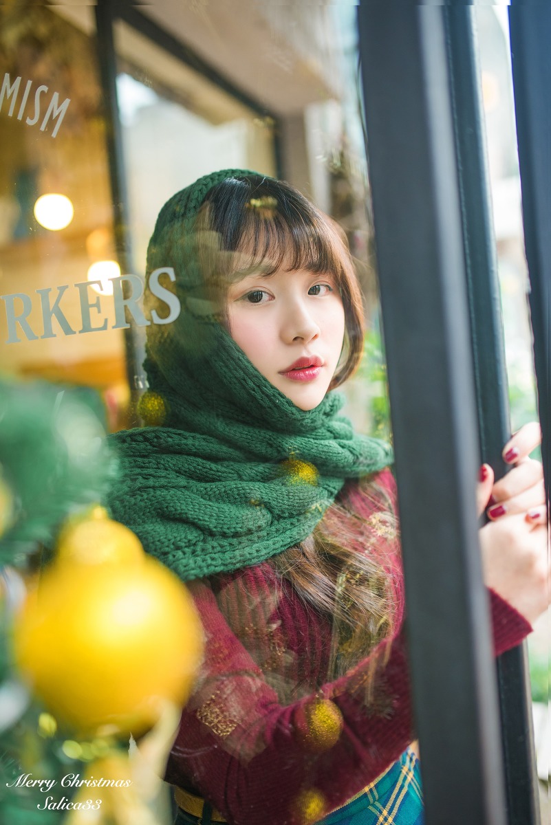 长发刘海美女皮肤超好