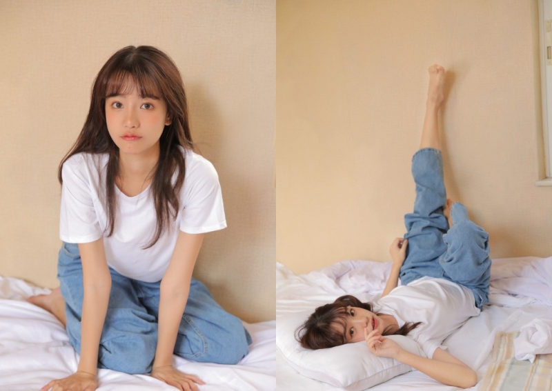大眼美女娇小可爱图片